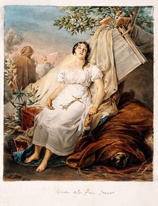 A girl suffering from yellow fever. Creator: Unknown.