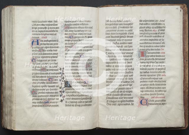 The Gotha Missal: Fol. 161v, Text, c. 1375. Creator: Master of the Boqueteaux (French); Workshop, and.