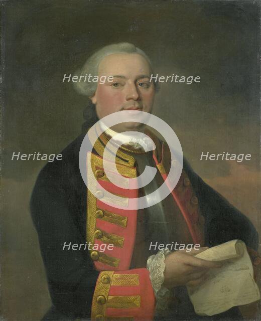 Johan Arnold Zoutman (1724-93), Vice Admiral, 1770. Creator: August Christian Hauck.