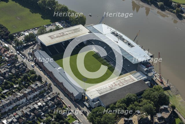 Craven Cottage, home to Fulham Football Club, Fulham, London, 2021. Creator: Damian Grady.