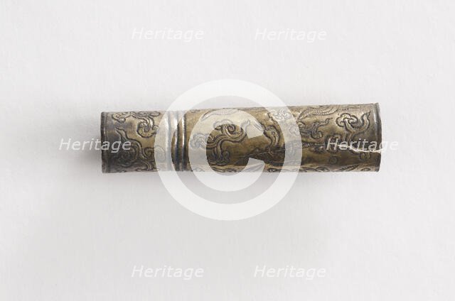 Cap for acupuncture needle case (set with F1917.538), Goryeo period, 12th-13th century. Creator: Unknown.