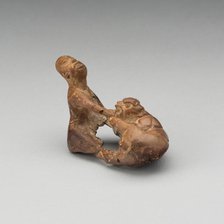 Figure of a Jaguar Attacking a Man, Probably A.D. 250/900. Creator: Unknown.