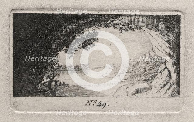 Landscape with Arched Rocks. Creator: Antoine de Marcenay de Ghuy (French, 1724-1811).