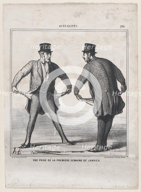 Vue prise de la première semaine de janvier, 1869.  Creator: Honore Daumier.