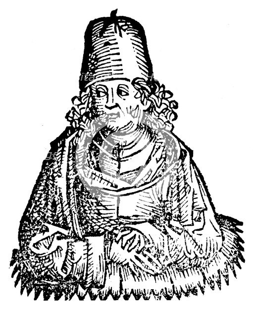 Aristotle (384-322 BC), Ancient Greek philosopher and scientist, 1493. Artist: Unknown