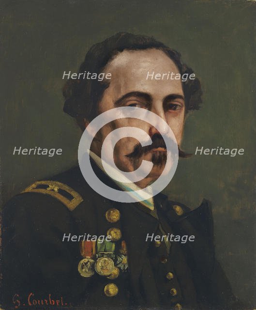 Portrait of General Gustave Paul Cluseret (1823-1900). Creator: Courbet, Gustave (1819-1877).