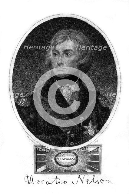 Horatio Nelson (1758-1805), 1st Viscount Nelson, 1837.Artist: I Chapman