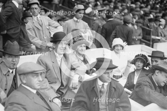 Jim Corbett & Mrs. Marquard at game, 1913. Creator: Bain News Service.