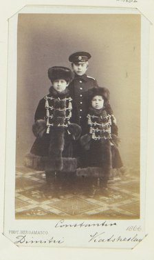 Grand Duke Dimitri Constantinovich, Grand Duke Constantin Constantinovich and Grand Duke Vyacheslav 