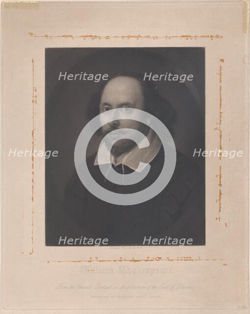 William Shakespeare, 1849. Creator: Samuel Cousins.