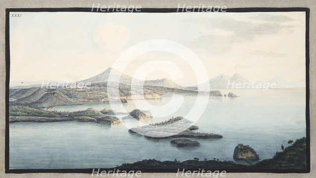 A bird's eye view of the territory raised by Volcanic Explosions, 1776.