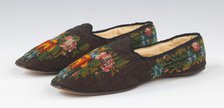Slippers, American, 1865-85. Creator: Unknown.