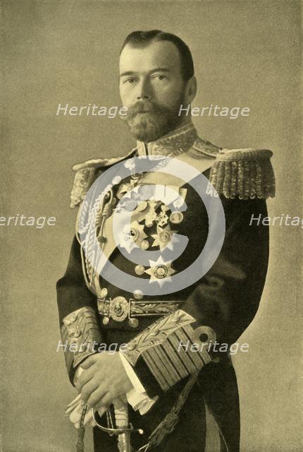 'The Tsar Nicholas II', 1910s, (1920).  Creator: Boissonnas & Eggler.