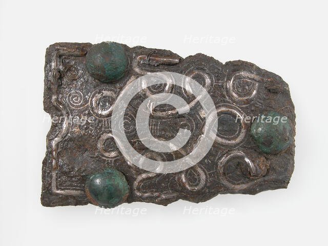 Counter Plate of a Belt Buckle, Frankish, 7th century. Creator: Unknown.