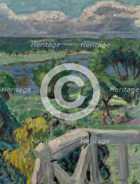 Sunburn (The terrace of "Ma roulotte" in Vernonnet), 1916. Creator: Bonnard, Pierre (1867-1947).