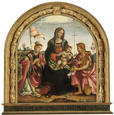 Madonna and Child with Saints Stephen and John the Baptist (Pala dell'Udienza), 1502-1503. Creator: Lippi, Filippino (1457-1504).