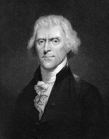 Thomas Jefferson, American president. Artist: Unknown