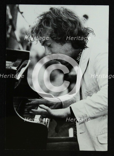 Pianist Veryan Weston playing at Bracknell, Berkshire, 1983. Artist: Denis Williams