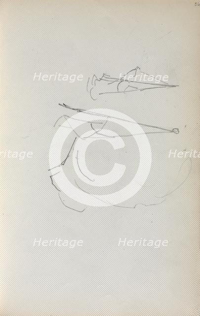 Italian Sketchbook: Sails (page 36), 1898-1899. Creator: Maurice Prendergast (American, 1858-1924).