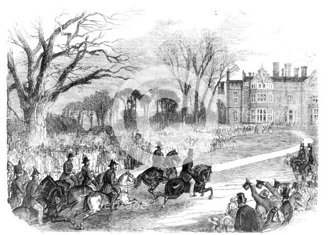 Visit of Prince Albert to Colchester - Arrival of His Royal Highness and Staff at Wavenhoe Park, 185 Creator: Edmund Evans.