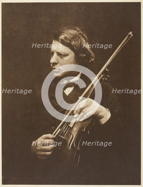 Herr Joseph Joachim, 1868, printed 1875. Creator: Julia Margaret Cameron.