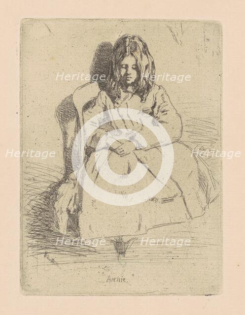 Annie, Seated, 1858/1859. Creator: James Abbott McNeill Whistler.