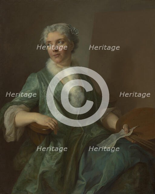 Portrait of a Woman Artist, c. 1735. Creator: Unknown.