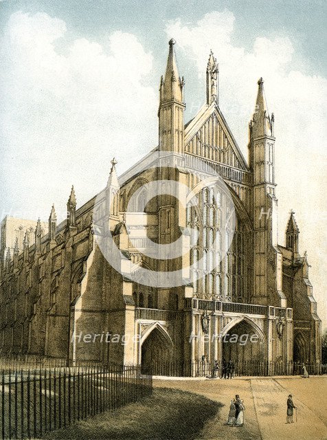 Winchester Cathedral, Hampshire, c1870. Artist: Stannard & Son
