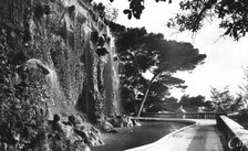 The Chateau Waterfall, Nice, South of France, early 20th century. Artist: Unknown
