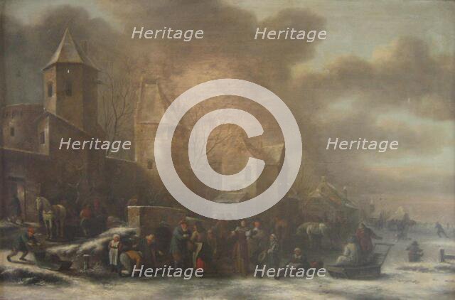 A Dutch Winter Scenery, 1625-1676. Creators: Klaes Molenaer, Jan Miense Molenaer.