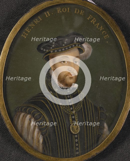 Portrait of King Henry II of France (Copy). Artist: Clouet, François (1510-1572)