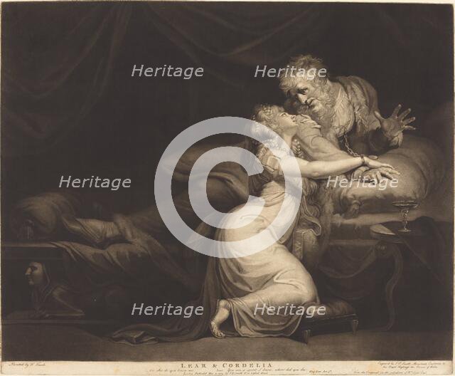 Lear and Cordelia, 1784. Creator: John Raphael Smith.