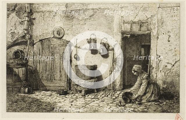Scullery Maid, 1844. Creator: Charles Emile Jacque.