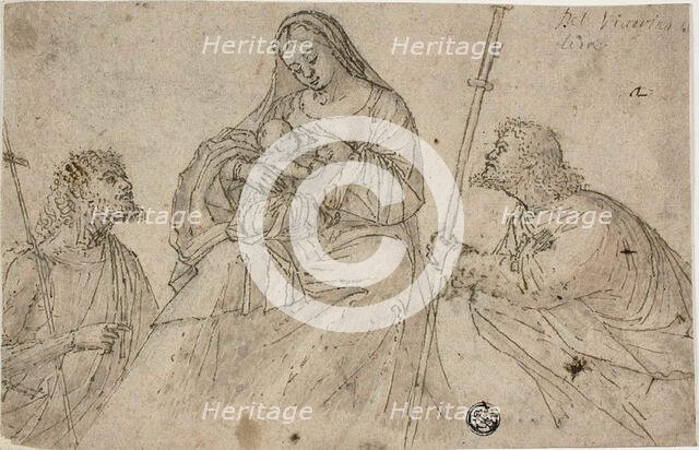 Virgin and Child with Saints John the Baptist and Roch, 1530/45. Creator: Benedetto Carpaccio.