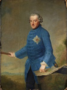 Portrait of Frederick II of Prussia (1712-1786), 1763. Creator: Ziesenis, Johann Georg, the Younger (1716-1776).