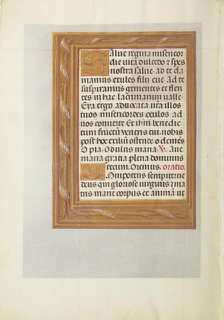 Decorated Text Page; Spinola Hours, about 1510-1520. Creator: Unknown.