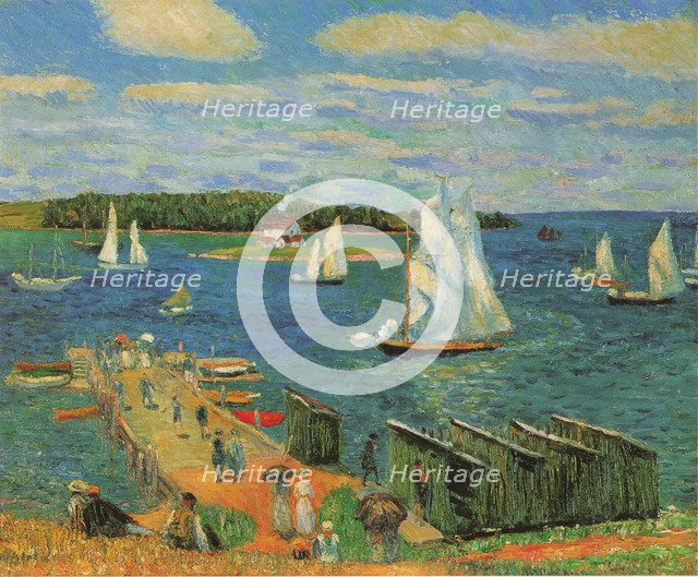 Mahone Bay, 1910. Artist: Glackens, William James (1870-1938)
