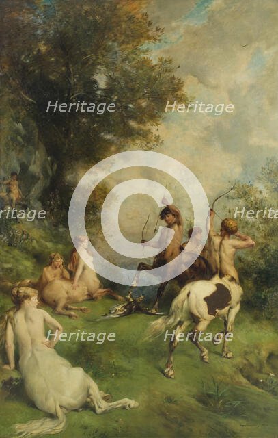 Centaurs, 1868. Creator: Eugene Fromentin.