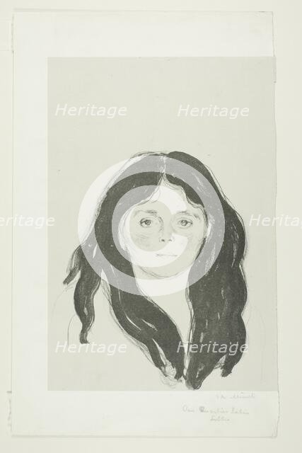 Young Woman from the Latin Quarter, 1897. Creator: Edvard Munch.