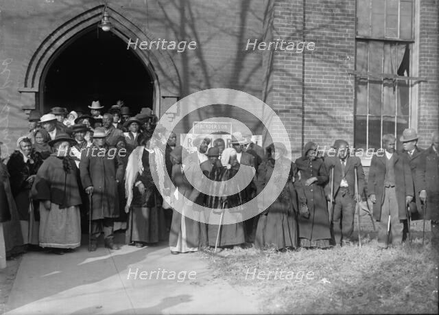 Slaves Reunion - Annie Parram, Age, 104; Anna Angales, Age 105; Elizabeth Berkeley, 125..., 1917. Creator: Harris & Ewing.