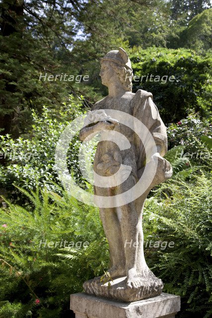A statue in Regaleira Palace, Sintra, Portugal., 2009. Artist: Samuel Magal