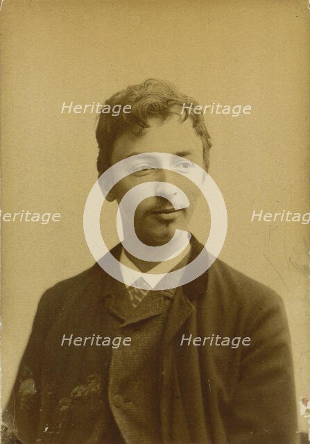 Portrait of Vilhelm Hammershøi (1864-1916), 1891. Creator: Photo studio Müller & Co..