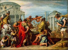 Camillus Rescuing Rome from Brennus, c.between 1716 and 1720. Creator: Sebastiano Ricci.