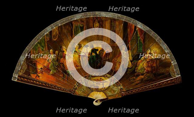 Brisé fan, French, 1790-1820. Creator: Unknown.