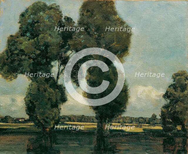 White poplars, 1900. Creator: Adolf Holzel.