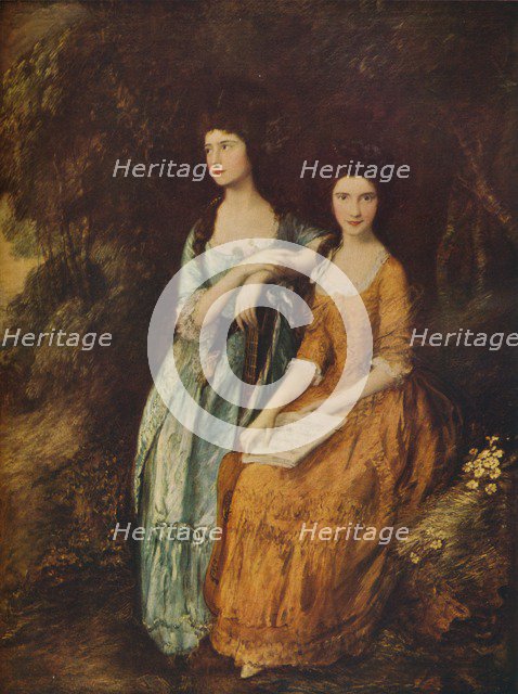 'Elizabeth and Mary Linley', c1772. Artist: Thomas Gainsborough.