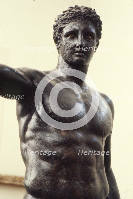Youth from Antikyther, Bronze found in pieces in sea of Antikythera, c340 BC.  Artist: Unknown.