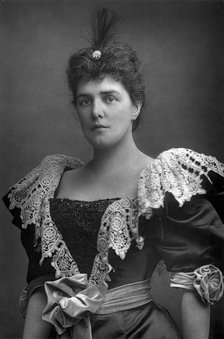 Lady Randolph Churchill (1854-1921), American society beauty, 1893.Artist: W&D Downey