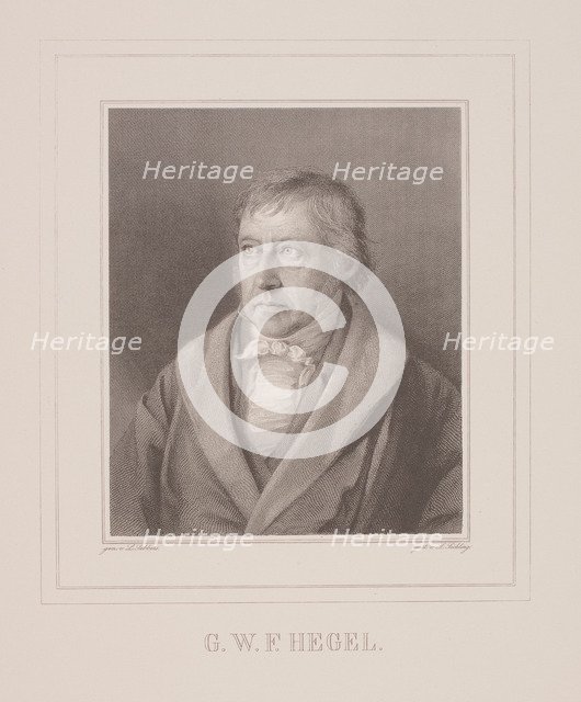 Portrait of Georg Wilhelm Friedrich Hegel (1770-1831), End 1820s.