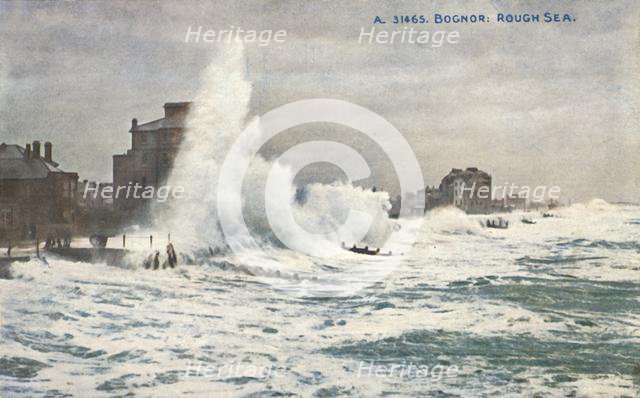 'Bognor: Rough Sea', late 19th-early 20th century. Creator: Unknown.